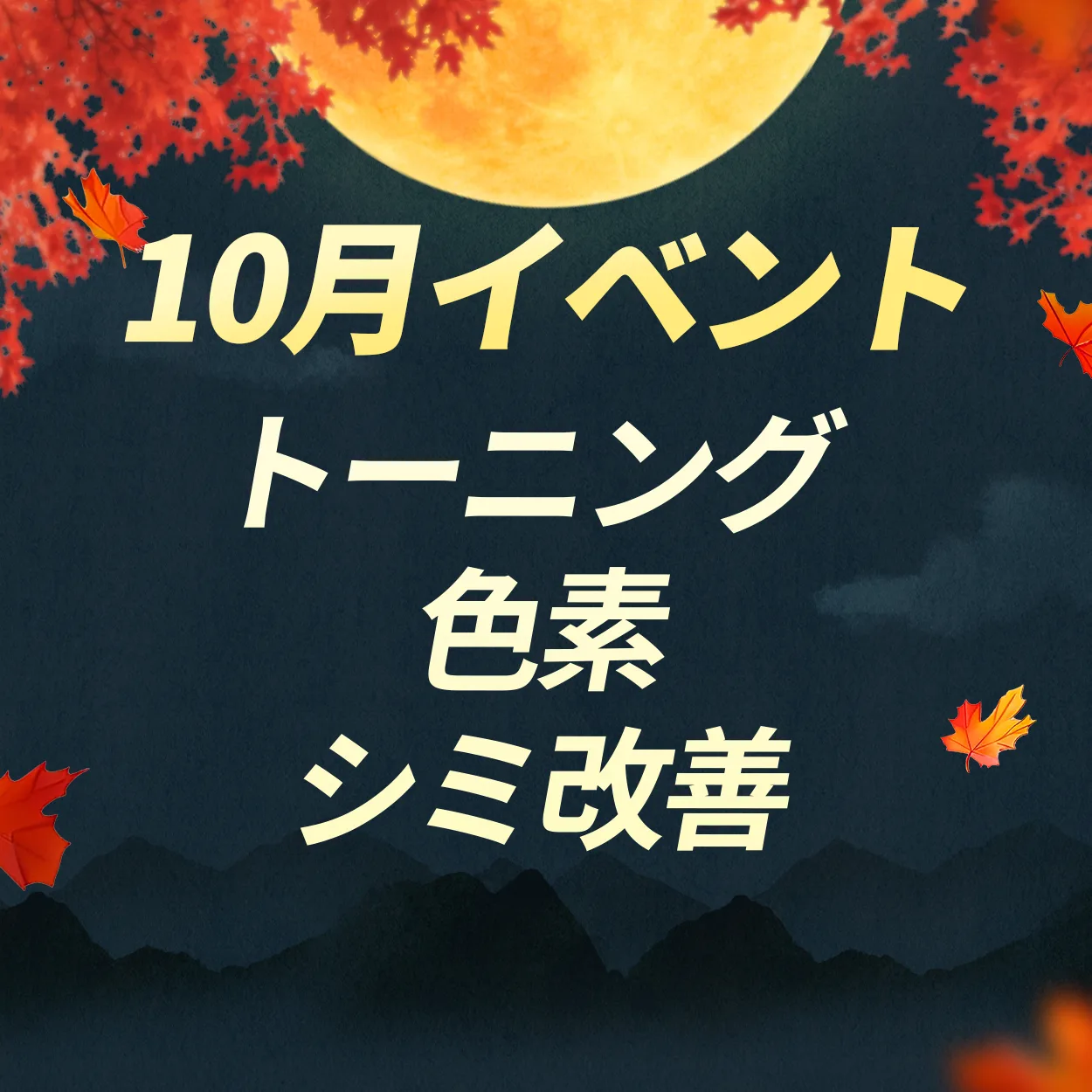 トーニング|色素|シミ改善